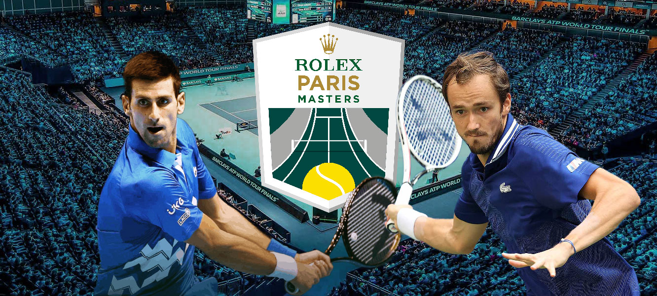 Read more about the article Medvedev  vs Djokovic <br>Finale Rolex Paris Masters